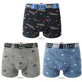 Uomo 3-PACK moške boksarice Street Script | Shoptok.si