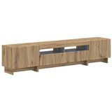  5-dijelni LED TV ormarić Hrast artisan Konstruirano drvo - Hrast artisan 100 cm Cijene