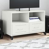 Maison Chic TV omarica - TV stojalo - Televizijska omarica bela 68x39x43,5 cm jeklo, (21701840) | Shoptok.si
