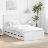  Krevetna konstrukcija Bijelo 90 x 200 cm Inženjersko Drvo | shoptok.hr