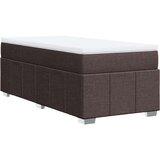  Krevet s oprugama i madracem tamnosmeđi 90 x 200 cm od tkanine | shoptok.hr