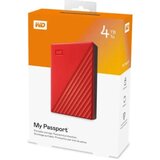 Western Digital HDD EXT 2.5" My Passport USB 3.2 4TB Red WDBPKJ0040BRD-WESN | Eponuda.com
