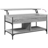  Stolić za kavu siva boja hrasta 100x50x50 cm od drva i metala | shoptok.hr