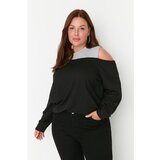 Trendyol Curve Black Shoulder Detailed Sweatshirt Cijene