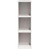 vidaXL Vzglavje s predelki bela 150 cm trdna borovina | Shoptok.si