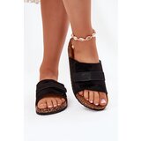 Boto Ladies Sandals With Velcro On Cork Platform Black Baylin | ePonuda.com