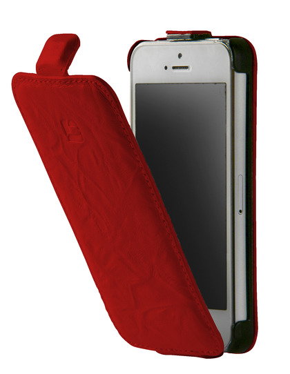 NOBRAND Torbica INDIGO Flip za iPhone 5 - rdeča | Shoptok.si