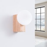 Sollux Bela/v naravni barvi stenska svetilka ø 12 cm Solum – | Shoptok.si