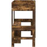  Okvir kreveta na kat s stolom Dimljeni hrast 80 x 200 cm | shoptok.hr