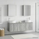  Set ormarića za kupaonicu 5 kom. Siva Sonoma Konstruirano drvo | shoptok.hr