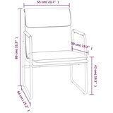  Počivalnik kapučino 55x64x80 cm umetno usnje, (20934352) | Shoptok.si