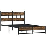 Metalni okvir kreveta bez madraca boja hrasta 120x190 cm | shoptok.hr
