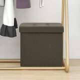 The Living Store Zložljiv stolček s prostorom za shranjevanje temno rjav - Stolček S Prostorom Za Shranjevanje, (21420289) Cene