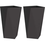  Sadilica 2 pcs Crna 40 x 40 x 75 cm Čelik | shoptok.hr