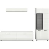 Livetastic Dnevni Regal Ice, Bela Visok Sijaj, 3-Delni | Shoptok.si