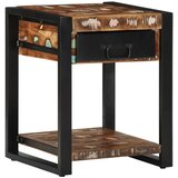 vidaXL Stranska miza Multicolor 40x40x50 cm Masivni les Reclaimed | Shoptok.si