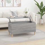  Stolić za kavu siva boja hrasta 90x44,5x45 cm konstruirano drvo | shoptok.hr