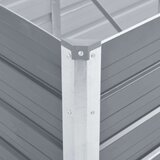  Povišena vrtna gredica od pocinčanog čelika 480x80x45 cm siva | shoptok.hr