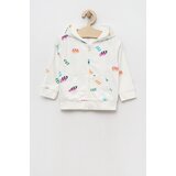 GAP Dukserica za bebe boja: bijela, s kapuljačom, s uzorkom | shoptok.hr