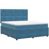  Boxspring krevet s madracem Plava 180 x 200 cm Baršun | shoptok.hr