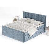 Maison de Rêve Plavi boxspring krevet s prostorom za odlaganje 200x200 cm Ava – | shoptok.hr