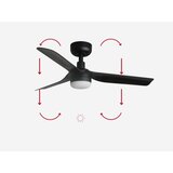 Faro 33822-1TW - LED prigušiva ventilator MINI PUNT sa LED/10W 2700/4000/6000K + daljinski upravljač | Eponuda.com