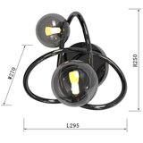 Wofi 4014-205 - LED zidno svetlo NANCY 2xG9/3,5W/230V crna/hrom | Eponuda.com