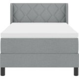  Postelja z vzmetnico Svetlo siva 200 x 100 cm Poliester, (5000126123) | Shoptok.si