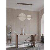 Nova Luce Smeđa LED viseća svjetiljka aluminijska s mogućnosti zatamnjivanja sa sjenilom od akrilnog stakla Noah – | shoptok.hr