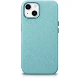 ICARER Magnetni usnjeni ovitek za iPhone 14 z zeleno usnjeno torbico MagSafe Litchi Premium Leather Case, (21522266)