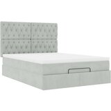  Otomanski krevet s madracima i LED 140x190 cm baršunasti | shoptok.hr