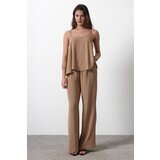 Trendyol Brown Suspender Blouse Trousers Woven Upper-Lower Team | Shoptok.si
