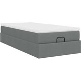  Otomanski okvir kreveta s madraca tamnosivi 80x200cm od tkanine | shoptok.hr