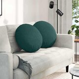  Jastučići za sjedenje 2 pcs Tamnozelena Ø50 x 19 cm tkanina | shoptok.hr