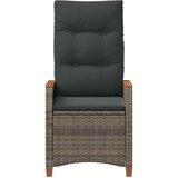 Ležeči vrtni stol Siva in temno siva 64 x 57,5 x 112 cm, (5000285785) | Shoptok.si