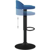  Barski stolček moder žamet | Shoptok.si