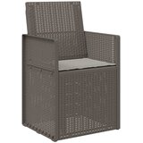  Vrtne stolice za blagovanje 2 pcs Svjetlosiva PP | shoptok.hr