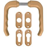 Madras doo Beograd Kvaka za metalna vrata SIVA, garnitura sa šildom DARA, CILINDAR BANE (1600.85.247) | ePonuda.com