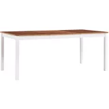 In blagavaonski stol bijelo-smeđi 180 x 90 x 73 cm od borovine