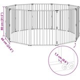  Pasja vrata 10 pcs Črna 60 x 80 cm Cinkana jeklena, (5000232683) | Shoptok.si