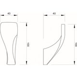 Copen Držač bade mantila CONCEPT LINEA DARK (C-03-107B) | ePonuda.com