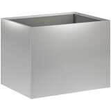  Vrtna saksija 2 kom. Srebrna 40 x 30 x 30 cm Pocinčani čelik | shoptok.hr