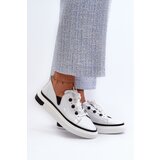 S. BARSKI White Leather Women's Lacquered Sneakers D&A LR535 | shoptok.hr