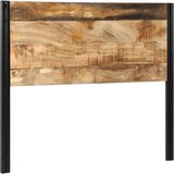 vidaXL Naglavna deska 120 cm trden mangov les in železo | Shoptok.si