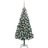 vidaXL Umjetno božićno drvce Zelena 210 cm PVC i Čelik i Plastika | shoptok.hr