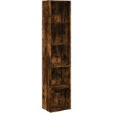 Maison Chic Knjižna omara - Knjižni regal dimljeni hrast 40x30x189 cm inženirski les, (21724914) Cene