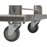 vidaXL Kolica s platformom srebrna 82 x 53 x 86 od nehrđajućeg čelika | shoptok.hr