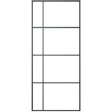  Drsna vrata ESG steklo in aluminij 90x205 cm črna, (20766464) | Shoptok.si