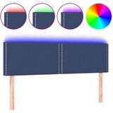 Maison Chic led posteljno vzglavje - vzglavna omarica - nočna omarica modro 144x5x78/88 cm blago, (21713199) Cene
