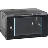 vidaXL Omara za omrežje s shranjevanjem Črna 53 x 45 x 30 cm Jeklo | Shoptok.si